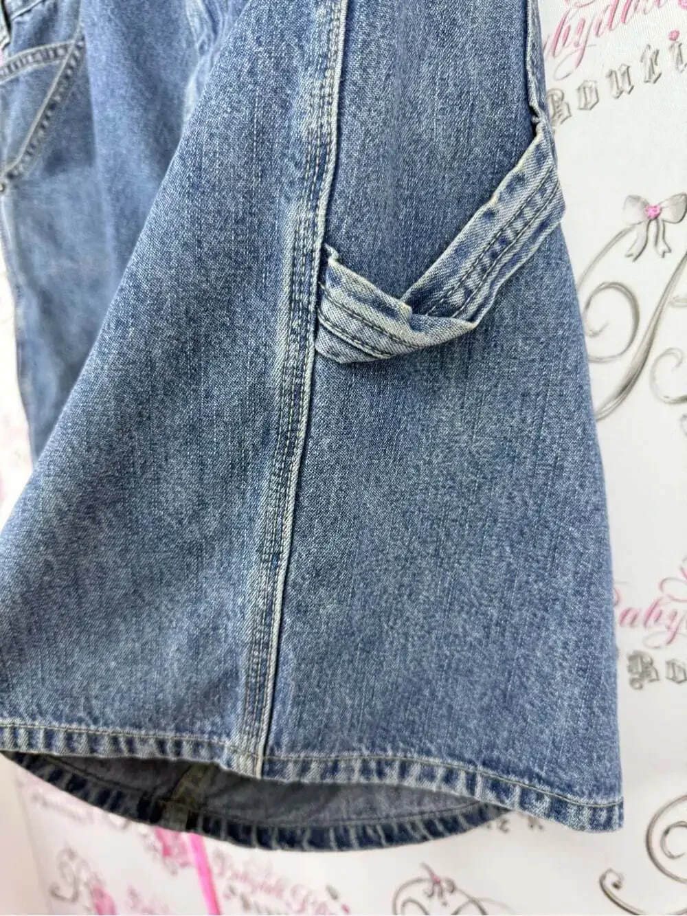 Denver Hayes shorts vintage retro  Light Blue Denim Shorts